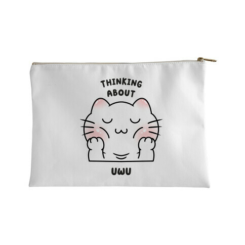 Thinking About Uwu (white) Accessory Bag