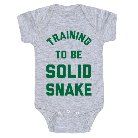 Training To Be Solid Snake Baby One-Piece