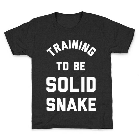 Training To Be Solid Snake Kids T-Shirt