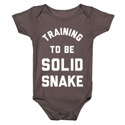 Training To Be Solid Snake Baby One-Piece