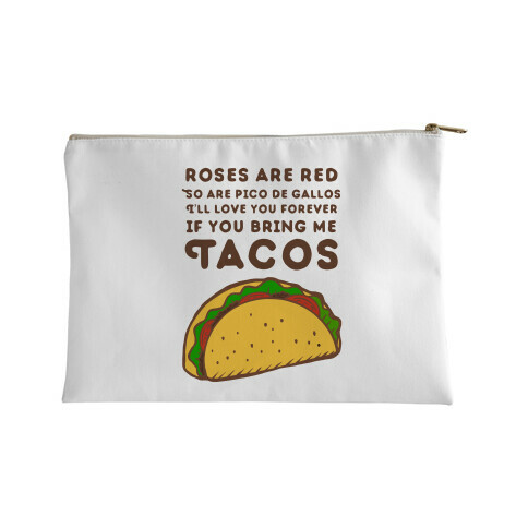 Roses Are Red Taco Poem Accessory Bag