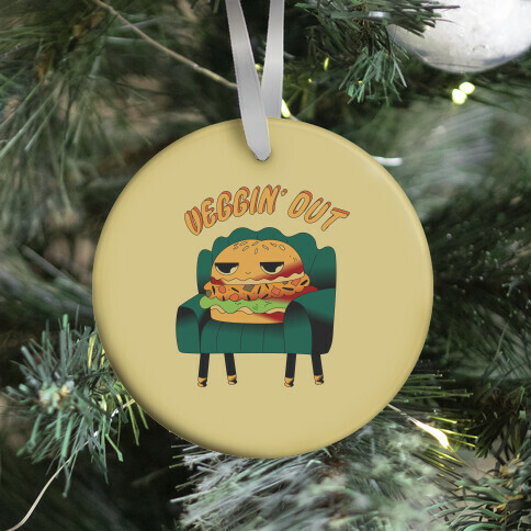 Veggin' Out Veggie Burger Ornament