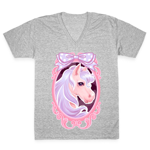 Pastel Magic Pony V-Neck Tee Shirt