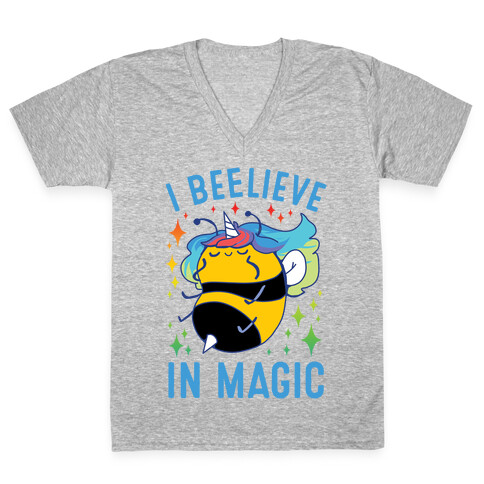 I Beelieve In Magic V-Neck Tee Shirt