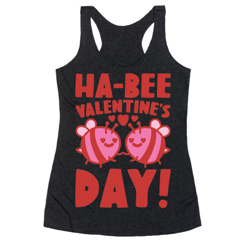 Ha-Bee Valentine's Day Racerback Tank Top