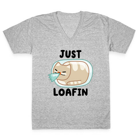 Just Loafin' V-Neck Tee Shirt