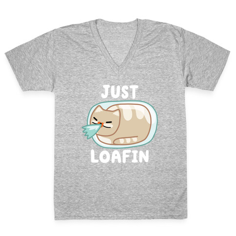 Just Loafin' V-Neck Tee Shirt