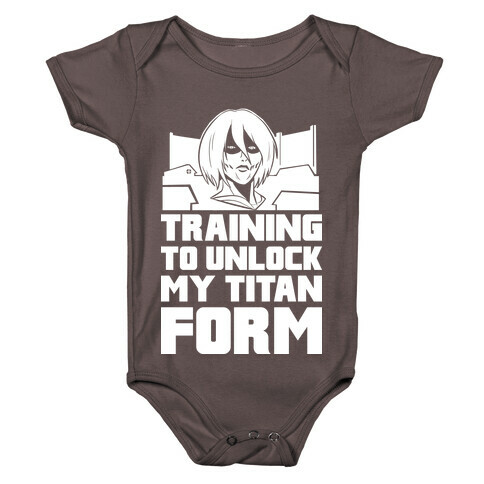 Training To Unlock My Titan Form Female Titan Parody Baby One-Piece