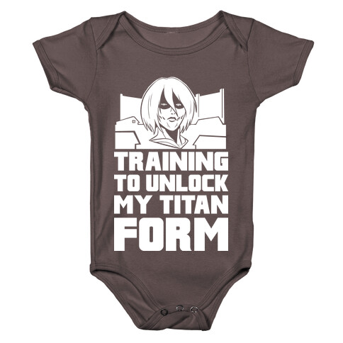 Training To Unlock My Titan Form Female Titan Parody Baby One-Piece