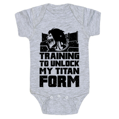 Training To Unlock My Titan Form Parody  Baby One-Piece