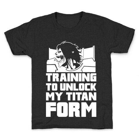 Training To Unlock My Titan Form Parody Kids T-Shirt
