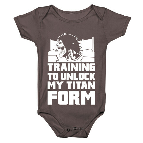 Training To Unlock My Titan Form Parody Baby One-Piece