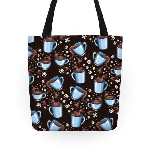 Hot Chocolate Winter Pattern Tote