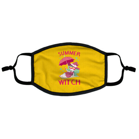 Summer witch Flat Face Mask