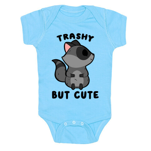 Trashy But Cute Raccoon Baby One-Piece