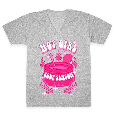 Hot Girl Soup Season V-Neck Tee Shirt