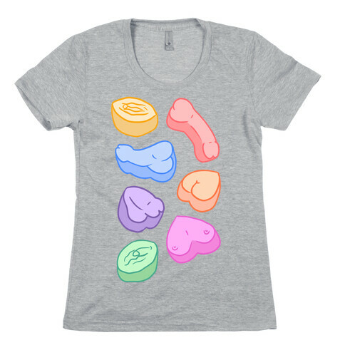 Candy Parts (NSFW Valentine) Womens T-Shirt