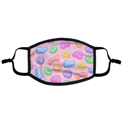 Candy Parts (NSFW Valentine) Flat Face Mask