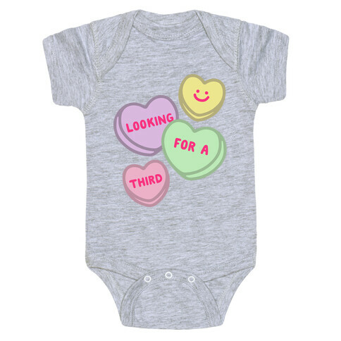 Looking For A Third Candy Hearts Parody Baby One-Piece