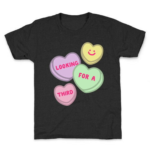 Looking For A Third Candy Hearts Parody Kids T-Shirt