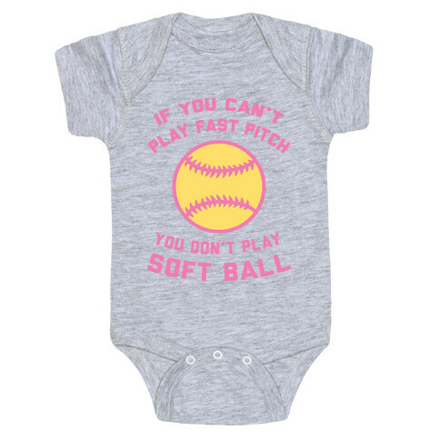 Fast Pitch Softball Baby One-Piece