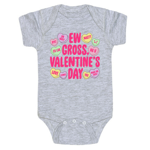 Ew Gross Valentine's Day Baby One-Piece