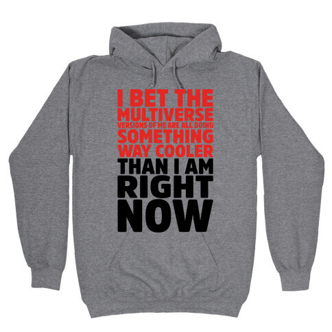 The Multiverse Versions of Me Are All Doing Something Way Cooler Than Me Right Now Hooded Sweatshirt