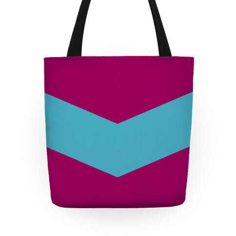 Blue Chevron Stripe Tote Tote