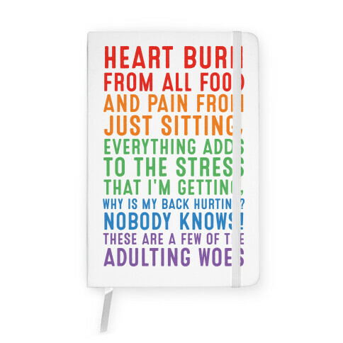 These Are A Few Of The Adulting Woes Notebook