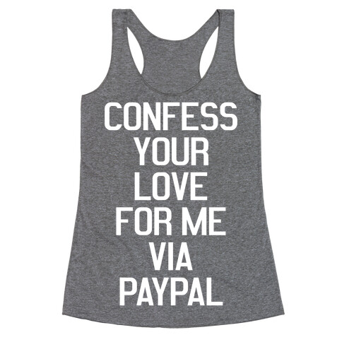 Confess Your Love Racerback Tank Top