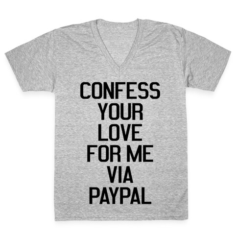 Confess Your Love V-Neck Tee Shirt
