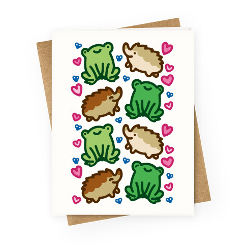 Frogs and Hogs  Greeting Card