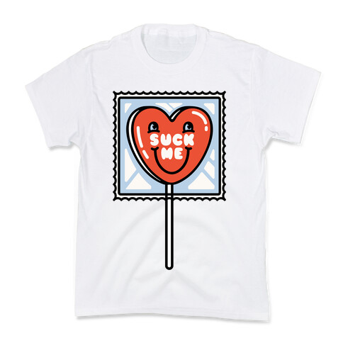 Suck Me Heart Lollipop Kids T-Shirt