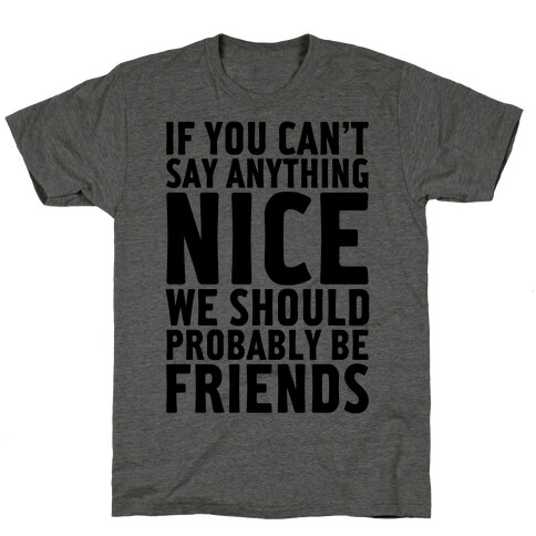 If You Can't Say Anything Nice T-Shirt