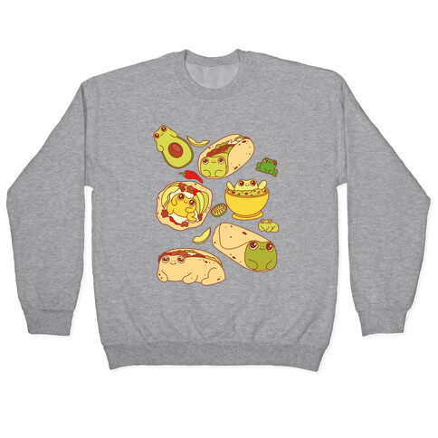 Mexican Food Frogs Pattern Pullover