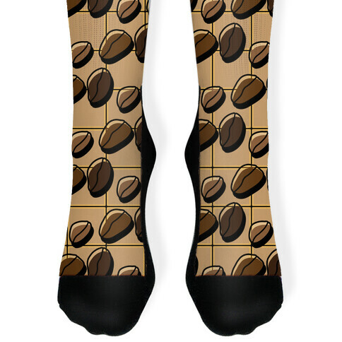 Coffee Bean Pattern Sock