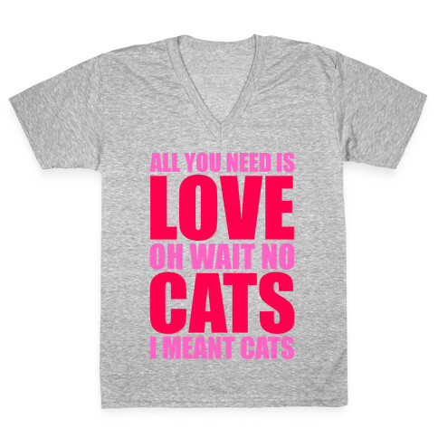 All You Need Is Love V-Neck Tee Shirt