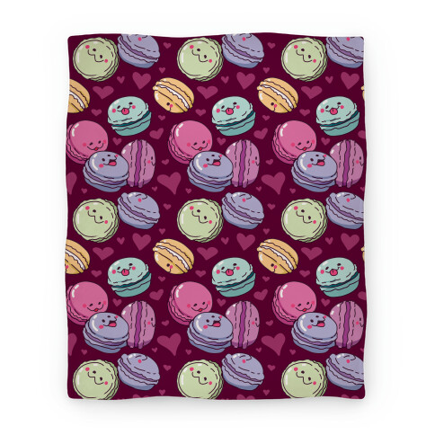 Cute Macarons Pattern Blanket