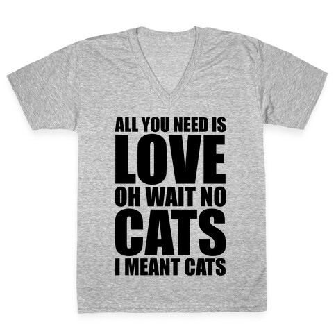 All You Need Is Love V-Neck Tee Shirt