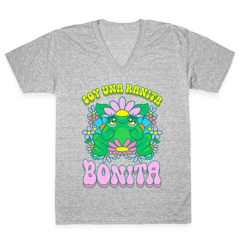 Soy Una Ranita Bonita V-Neck Tee Shirt