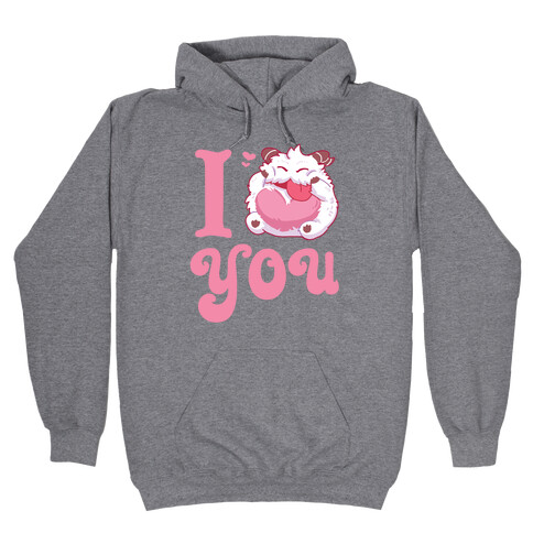 I Love You Poro Hooded Sweatshirt