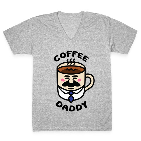 Coffee Daddy V-Neck Tee Shirt