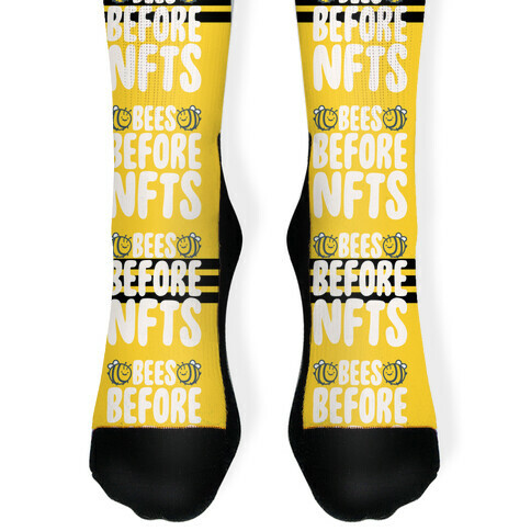 Bees Before NFTS Sock