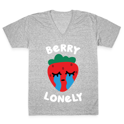 Berry Lonely V-Neck Tee Shirt