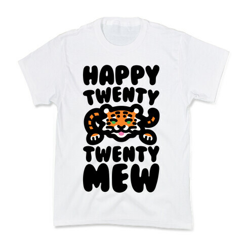 Happy Twenty Twenty Mew Tiger Kids T-Shirt