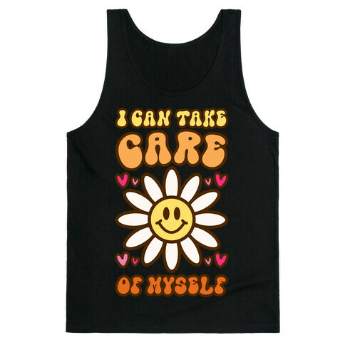 I Can Take Care of Myself Smiley Face Tank Top