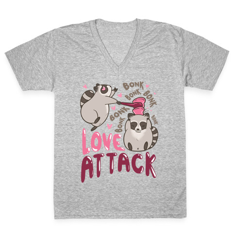 Love Attack V-Neck Tee Shirt