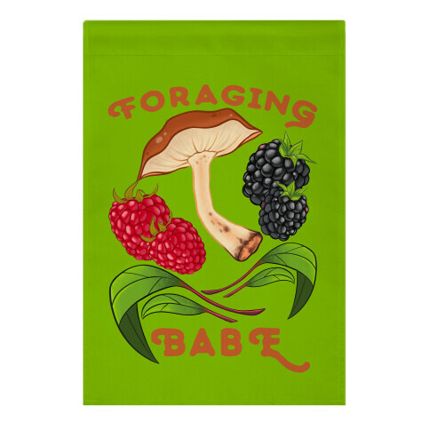 Foraging Babe Garden Flag