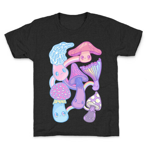 Pastel Pride Mushrooms Kids T-Shirt