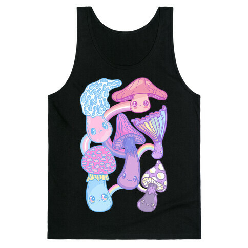 Pastel Pride Mushrooms Tank Top